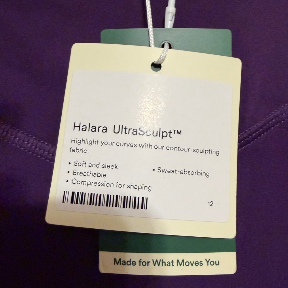 HALARA UltraSculpt Purple Leggings Small New 7/8 Length - Picture 2 of 5